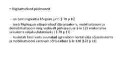 Riigiõigus - Vabariigi President #10
