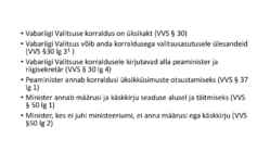 Riigiõigus - Vabariigi Valitsus #11
