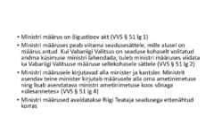 Riigiõigus - Vabariigi Valitsus #12
