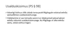 Riigiõigus - Vabariigi Valitsus #15
