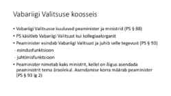 Riigiõigus - Vabariigi Valitsus #4