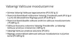 Riigiõigus - Vabariigi Valitsus #8