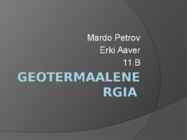 Geotermaalenergia