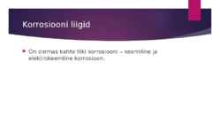 Metallide korrosioon #3