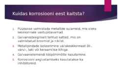 Metallide korrosioon #7