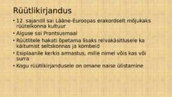 Rüütlikirjandus #2