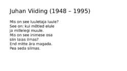 Eesti kirjandus alates 1940ndatest #20