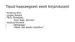 Eesti kirjandus alates 1940ndatest #21