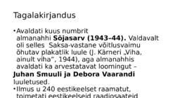 Eesti kirjandus alates 1940ndatest #4
