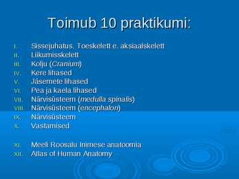 Inimese anatoomia #2