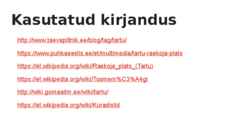 Tartu raekoja platsi ja toomemäge tutvustavad slaidid #9