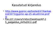 Akustiline karkass #7