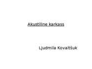 Akustiline karkass
