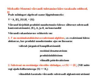 Ensüümikineetika #4