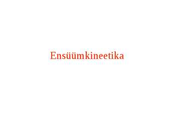 Ensüümikineetika