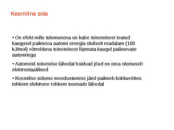 Keemiline side #11