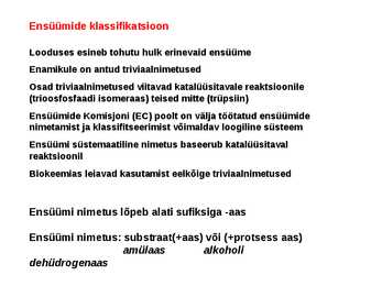 Koensüümid ja vitamiinid #2