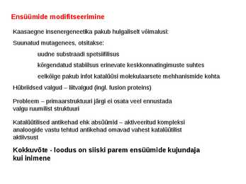Koensüümid ja vitamiinid #18