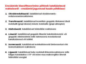 Koensüümid ja vitamiinid #3