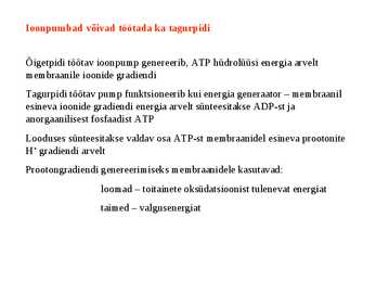 Membraantransport #20