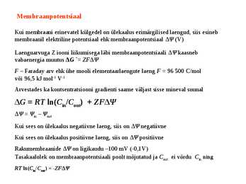 Membraantransport #5