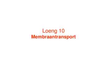 Membraantransport