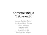 Kameralistid ja füsiokraadid