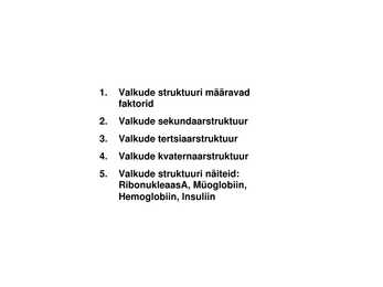 Valkude ruumiline struktuur #2