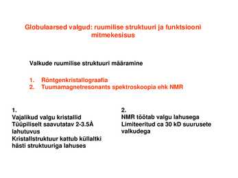 Valkude ruumiline struktuur #19