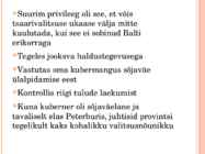 Eesti Vene impeeriumi osana-Haldus ja Majandus #3