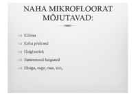 Naha mikrofloora ja naha kaitsemehhanismid #11