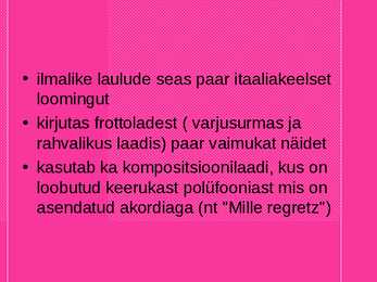 Madalmaade muusika 15 -16-saj III põlvkond #11