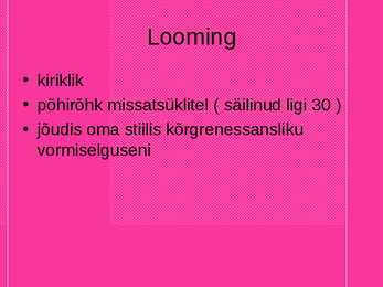 Madalmaade muusika 15 -16-saj III põlvkond #7