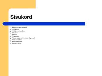 Merkuur ja tema mõõtmed #2
