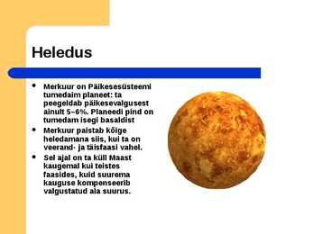 Merkuur ja tema mõõtmed #7