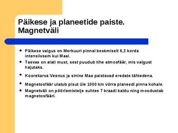 Merkuur ja tema mõõtmed #9