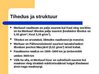 Merkuur ja tema mõõtmed #10
