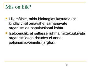 Liigikaitse - kaitstavad loomad ja võõrliigid #2