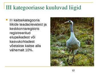 Liigikaitse - kaitstavad loomad ja võõrliigid #12