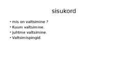Valtsimine #2