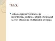 Sotsioloogia ja selle seos rahva tervisega #3