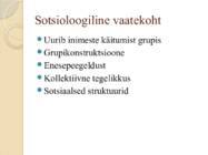 Sotsioloogia ja selle seos rahva tervisega #4