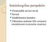 Sotsioloogia ja selle seos rahva tervisega #6