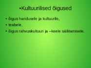 Inimõigused #10