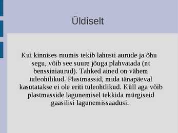 Ohutusnõuded kemikaalide kasutamisel #5