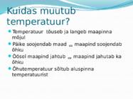 Õhutemperatuuri ööpäevane muutumine #2