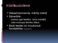 Eesti keel teiste keelte seas #2