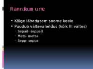 Eesti keel teiste keelte seas #13
