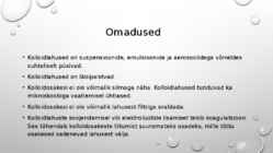 Kolloidlahused #3