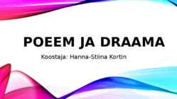 Poeem ja draama